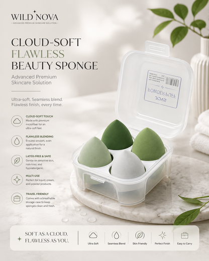 Cloud-Soft Flawless Beauty Sponge — Advanced Premium Skincare Solution